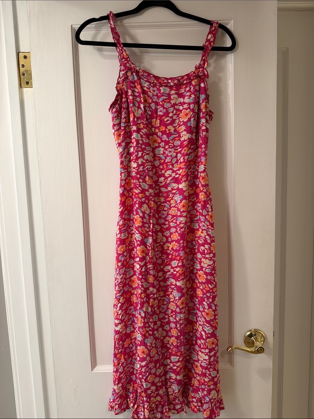 sofia by sofia vergara Pink Floral Maxi Slip Dress